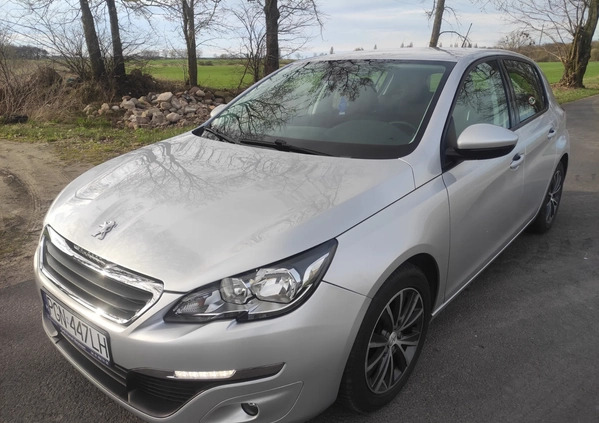 Peugeot 308 cena 29900 przebieg: 139000, rok produkcji 2013 z Kłecko małe 352